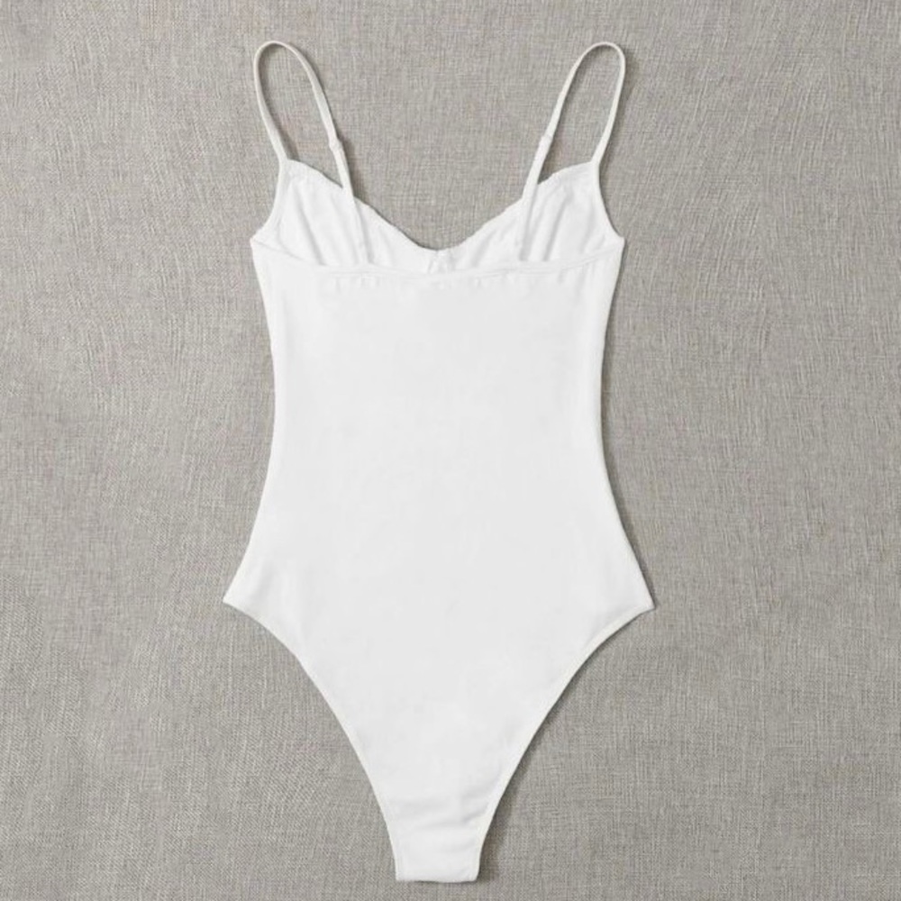 Tie Front Bodysuit - Picture 2 of 3